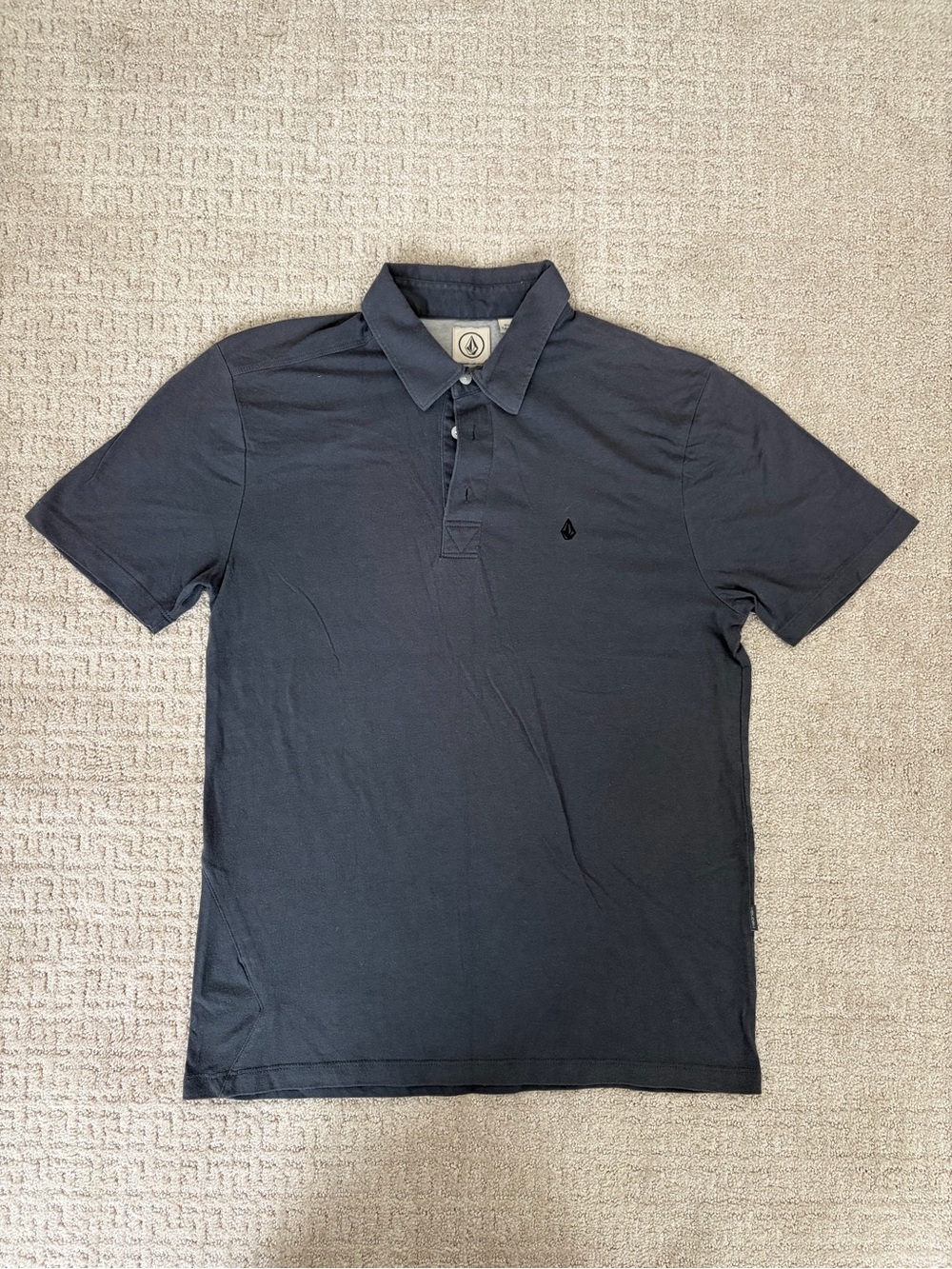 Volcom Men's Polo Shirt - Dark Blue